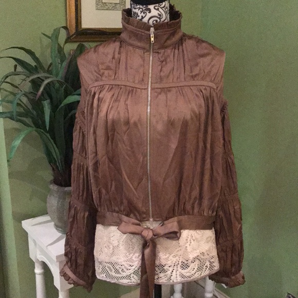 Satin rouched jacket - Picture 5 of 6